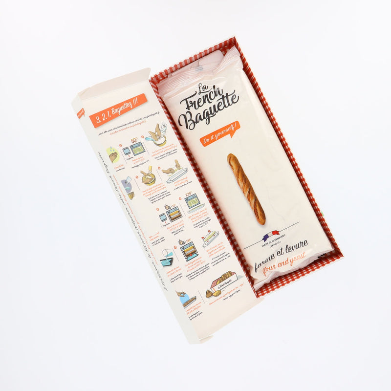 La French Baguette on White Background