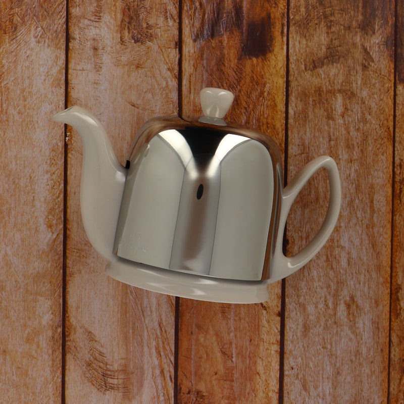 Tea pot linen aluminium Lid 4 cups