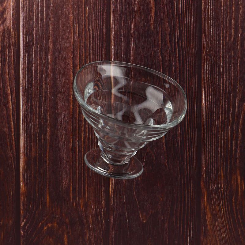 La Rocher Circee Low Glass Cups on wood table