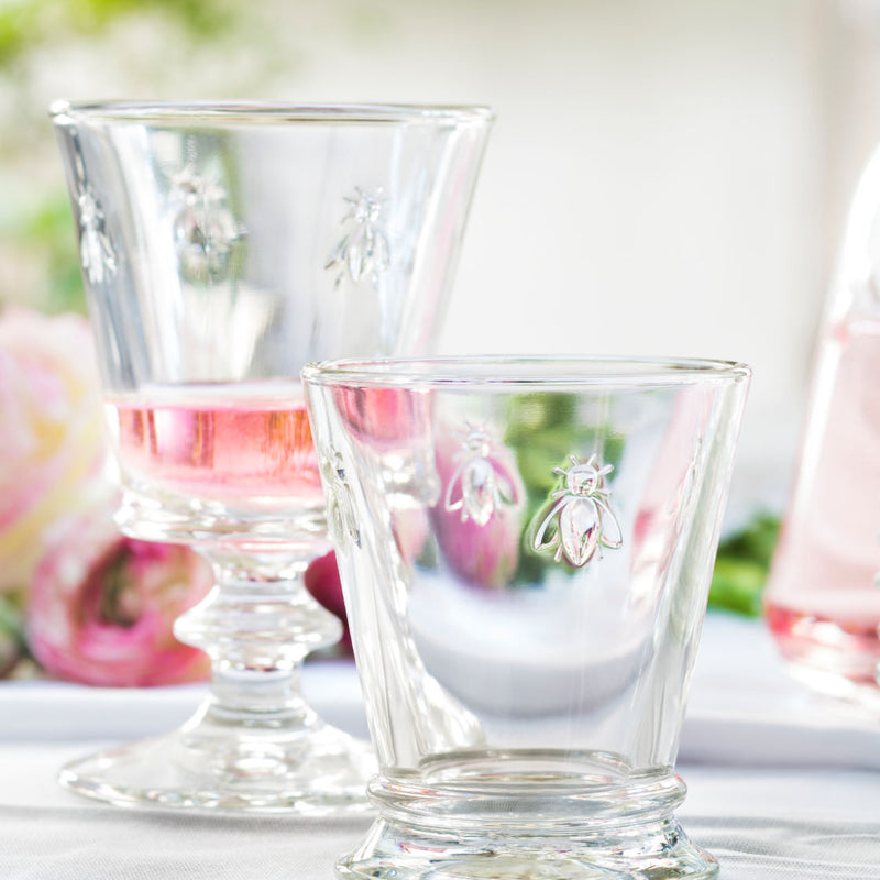 La Rochere Wine glasses Abeille on Garden Table